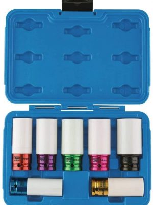 Draper - 1/2" Sq. Dr. Wheel Nut Socket For Alloy Wheels (7 Piece)