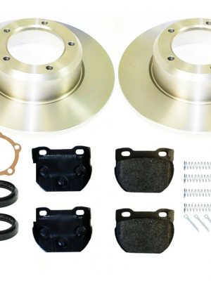 LAND ROVER DEFENDER 110/130 1994>16 REAR BRAKE DISCS & PADS + FITTING KIT- AP106