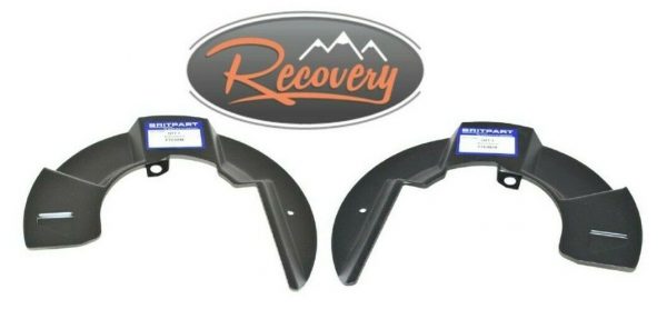 LAND ROVER DEFENDER 90/110/130 - FRONT BRAKE DISC MUD SHIELDS PAIR - FTC4838/9