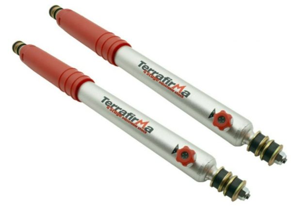 LAND ROVER DEFENDER NEW TERRAFIRMA +5" 4 STAGE LONG TRAVEL SHOCK ABSORBERS X 2
