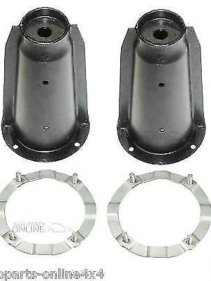 LAND ROVER DISCOVERY 1 & DEFENDER FRONT SHOCK ABSORBER TURRETS & SECURING RINGS