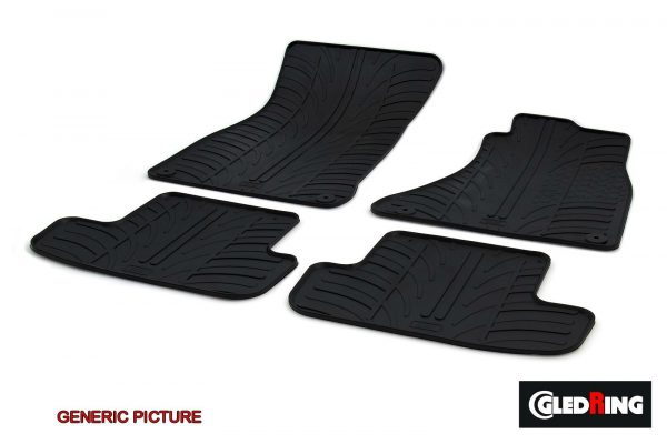 LAND ROVER DISCOVERY 4 2009> 4P - FRONT&REAR GLEDRING RUBBER CAR MATS- RHD0701