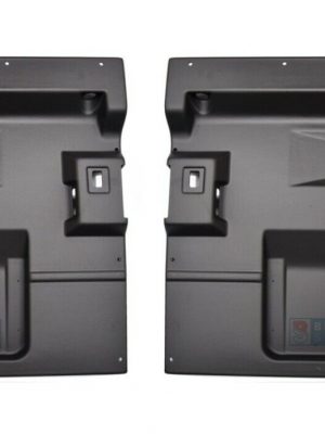 LAND ROVER SERIES 2 2A 3 - PAIR BLACK ABS INTERIOR DOOR CARD PANELS -TR252A/253A