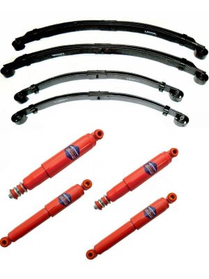 LAND ROVER SERIES 2/3 SWB 88" FRONT & REAR PARABOLIC SPRINGS + SHOCKS ABSORBERS