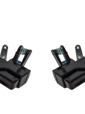 Land Rover Defender >2006 - Black Exterior Front Door Handles PAIR - DA6894/95