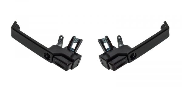 Land Rover Defender >2006 - Black Exterior Front Door Handles PAIR - DA6894/95