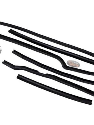 Land Rover Series 2/2A/3 - LH Front Door Seal Kit (6 pieces & Rivets) - DA1495