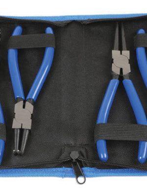 Laser 4pc 180mm/7" Internal External Short Circlip Plier Set + Carry Case-6685