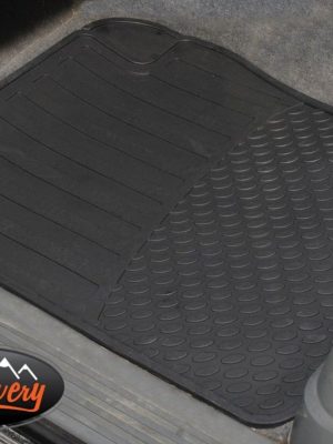 RANGE ROVER P38 - Heavy Duty Black Rubber Front Footwell Over Mats - DA4430
