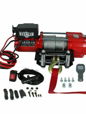 Stealth 4500lb 12v Electric Winch With Steel Rope ST45STS12