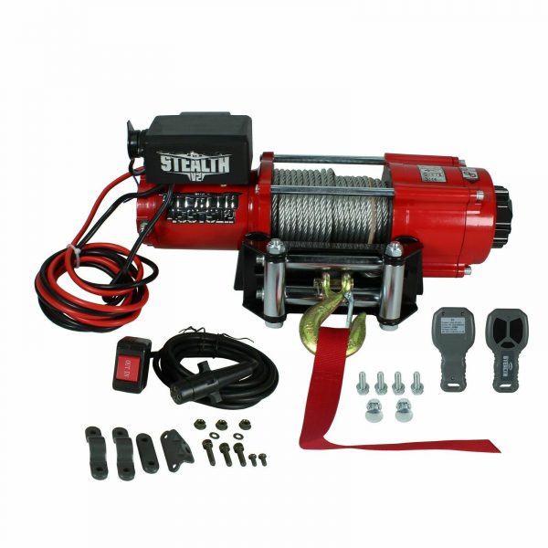 Stealth 4500lb 12v Electric Winch With Steel Rope ST45STS12