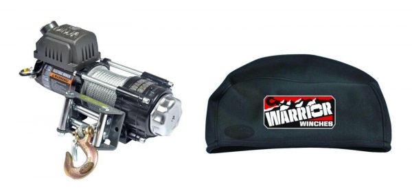 WARRIOR Ninja C3500 12v Electric Winch & Waterproof Winch Cover