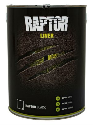 5 Litre U-POL Raptor Super Tough Black Urethane Protective Coating - DA6370