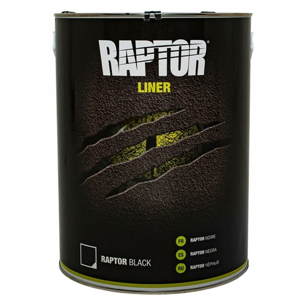 5 Litre U-POL Raptor Super Tough Black Urethane Protective Coating - DA6370