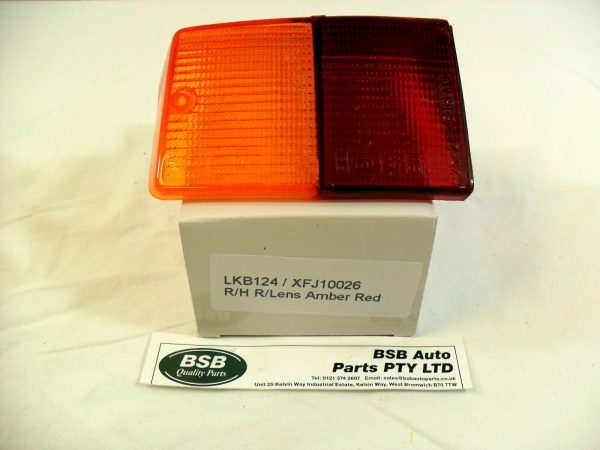BRITISH MINI MK 3 L940 - R/H AMBER / RED REAR LIGHT - LKB124