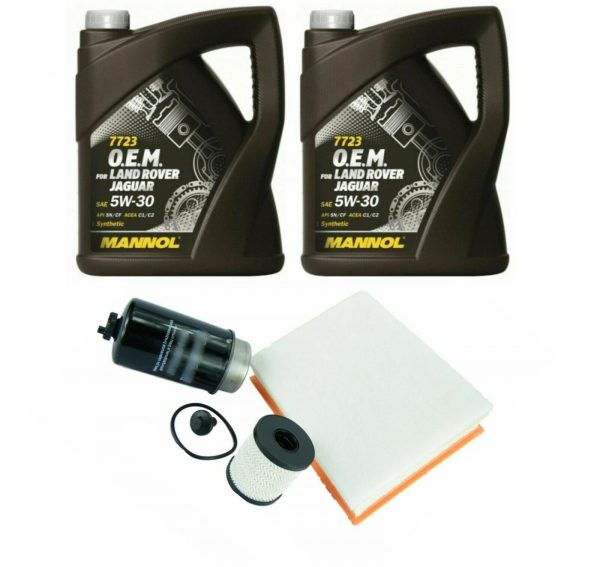 LAND ROVER DEFENDER 2.2 2.4 TDCi TD4 PUMA DIESEL ENGINE SERVICE FILTER KIT + OIL