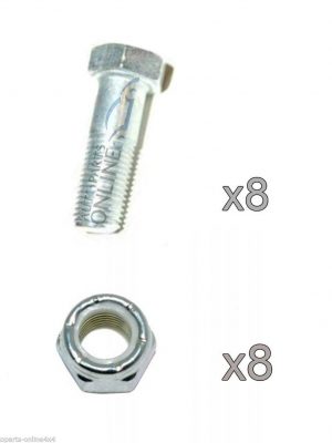 LAND ROVER DEFENDER 90/110/130 PROPSHAFT NUT & BOLT SET (8+8)- 509045/NZ606041L
