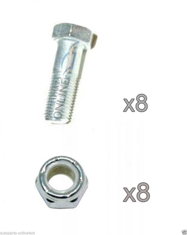 LAND ROVER DEFENDER 90/110/130 PROPSHAFT NUT & BOLT SET (8+8)- 509045/NZ606041L