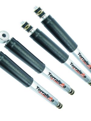 LAND ROVER DEFENDER  TERRAFIRMA FRONT & REAR SHOCK STD TRAVAL  ABSORBER SET