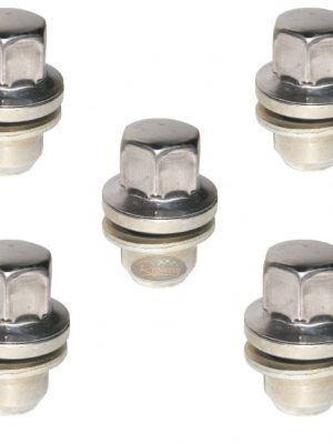 LAND ROVER DISCOVERY 3/4 ALLOY WHEEL NUT STAINLESS STEEL CAPPED X 5 - LR068126