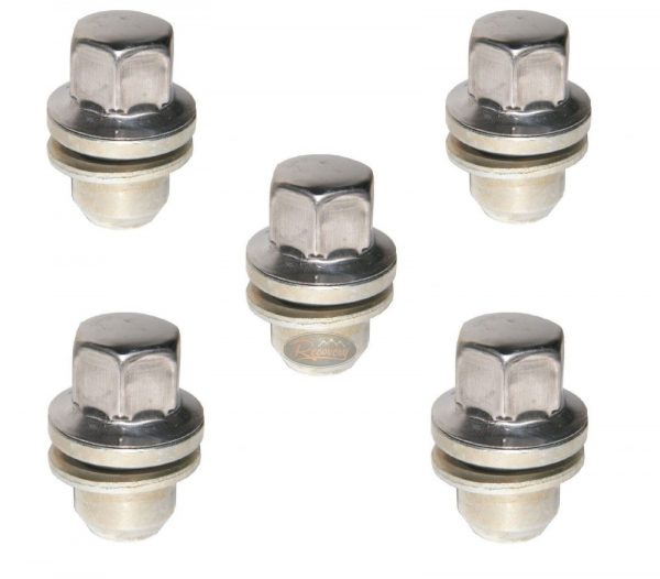 LAND ROVER DISCOVERY 3/4 ALLOY WHEEL NUT STAINLESS STEEL CAPPED X 5 - LR068126