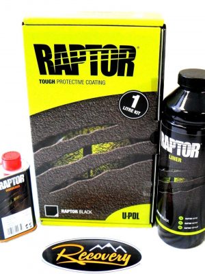 LAND ROVER Tough Protective Paint U-POL RAPTOR BLACK Finish Kit - DA6497