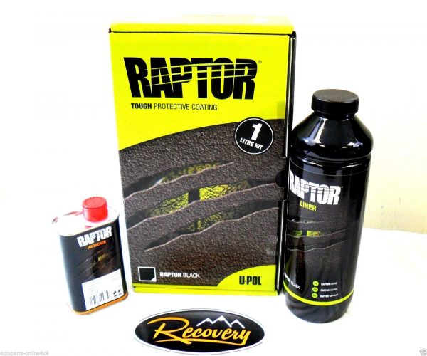 LAND ROVER Tough Protective Paint U-POL RAPTOR BLACK Finish Kit - DA6497
