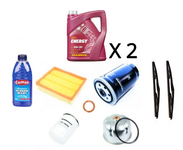 LR DISCOVERY 2 TD5 SERVICE KIT +10LTRS SYN OIL +WIPER BLADES+SCREEN WASH