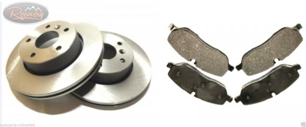 RANGE ROVER L322 2002>06 3.0 TD6 & 4.4 V8  FRONT DISCS AND BRAKE PADS SET