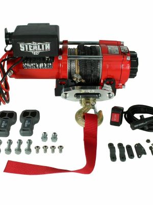 Stealth 3500lb 12v Electric Winch With Synthetic Rope