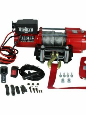 Stealth 4500lb 12v Electric Winch With Steel Rope & Includes Pulley Block