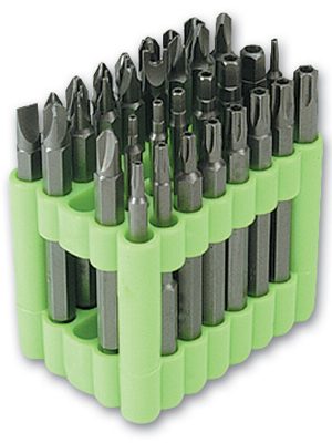 Tamperproof Bit Set 32 Piece  Star,Hex,Torq & PzDrive Bits Laser tool brand 2964