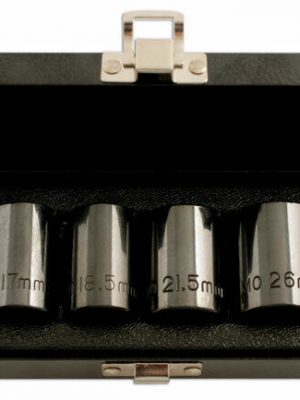 4 Piece 1/2" Drive Emergency Locking Wheel Nut Removal Set Laser Tools 3464