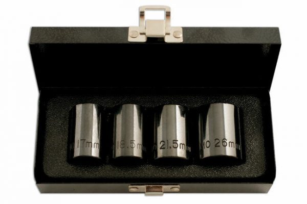 4 Piece 1/2" Drive Emergency Locking Wheel Nut Removal Set Laser Tools 3464