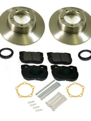 LAND ROVER DISCOVERY 1 & DEFENDER 300TDI - FRONT BRAKE DISCS, PADS & FITTING KIT