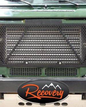 Land Rover Defender - Stainless Steel Front Radiator Grille in Black - DA2356B