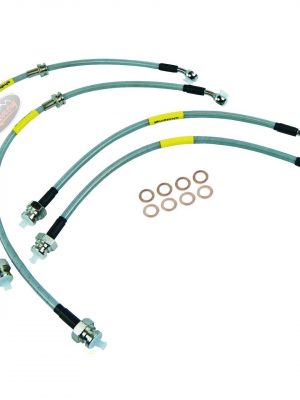 Land Rover Discovery 1 300 non ABS SS Braided Brake Hose Kit -DA241240S