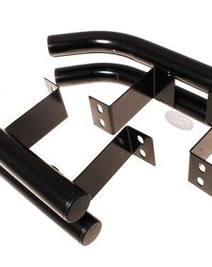 Land Rover Series & Defender Rear Black Tubular Cross Member Bumperettes DA2071