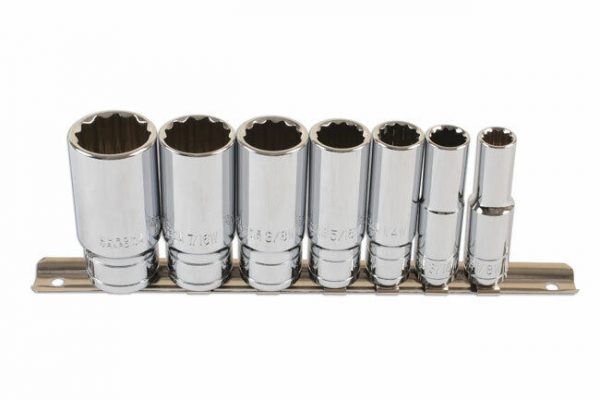 Laser Tools - Whitworth Deep Socket Set 7pc 3/8"D - 6194