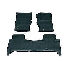 RANGE ROVER SPORT RHD 2014 ONWARDS FRONT & REAR BLACK RUBBER MAT SET - DA4823