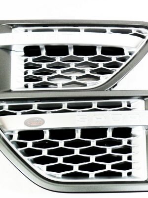 Range Rover Sport 2010>2013 - HAWKE Grey Side Vents & Silver Mesh/Bar