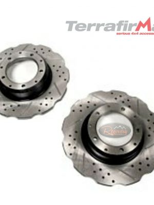 LAND ROVER DEFENDER 110 2002-16 - PERFORMANCE REAR WAVY DRILLED & GROOVED DISCS
