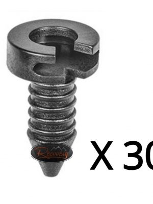 LAND ROVER DEFENDER 90 110 130 - DOOR PANEL TRIM CARD FASTENERS X 30 - MXC1800