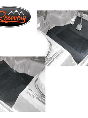 LAND ROVER DEFENDER EARLY LT77 - FRONT RUBBER FLOOR MATS - DA4501