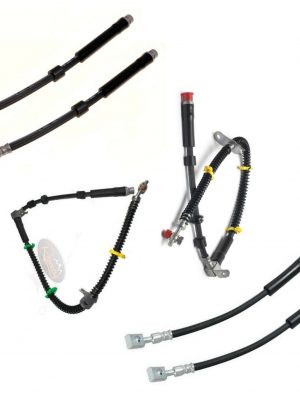 LAND ROVER DISCOVERY 3 2004-09 - RHD FULL FRONT & REAR FLEXI BRAKE HOSE PIPE SET