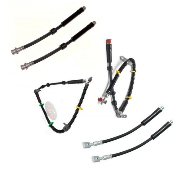 LAND ROVER DISCOVERY 3 2004-09 - RHD FULL FRONT & REAR FLEXI BRAKE HOSE PIPE SET