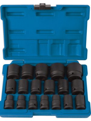 LASER TOOLS - IMPACT SOCKET SET IN CASE 1/2 DRIVE 10mm TO 32mm - 6648