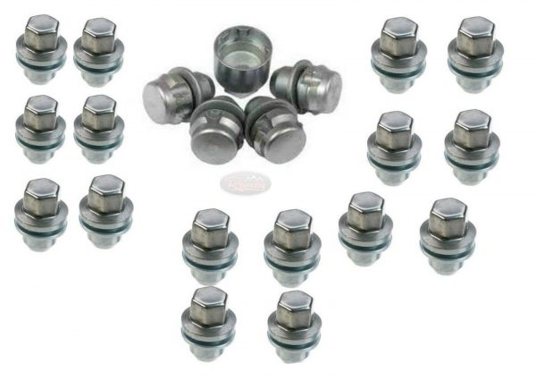 LR DISCOVERY 3/4 - STAINLESS ALLOY WHEEL NUT & LOCKING NUT KIT (X16) -LWNK01