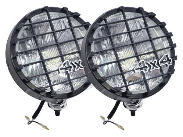 Land Rover & 4X4s - 100W Spotlights/Driving Lamps+ Stone Guards (pair) DA4088