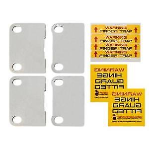 Land Rover Defender Front Door Hinge Security Guard 2 Door Set - DA1398